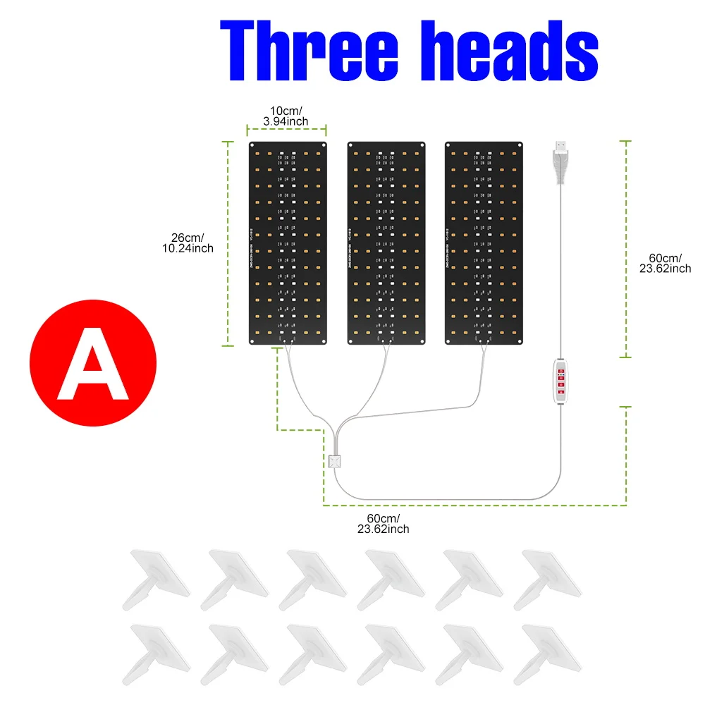 LED-groeilicht Volledig spectrum Quantum Board-lamp voor binnengroeidoos Bloemplanten Teelt dimbaar met timing Auto aan/uit