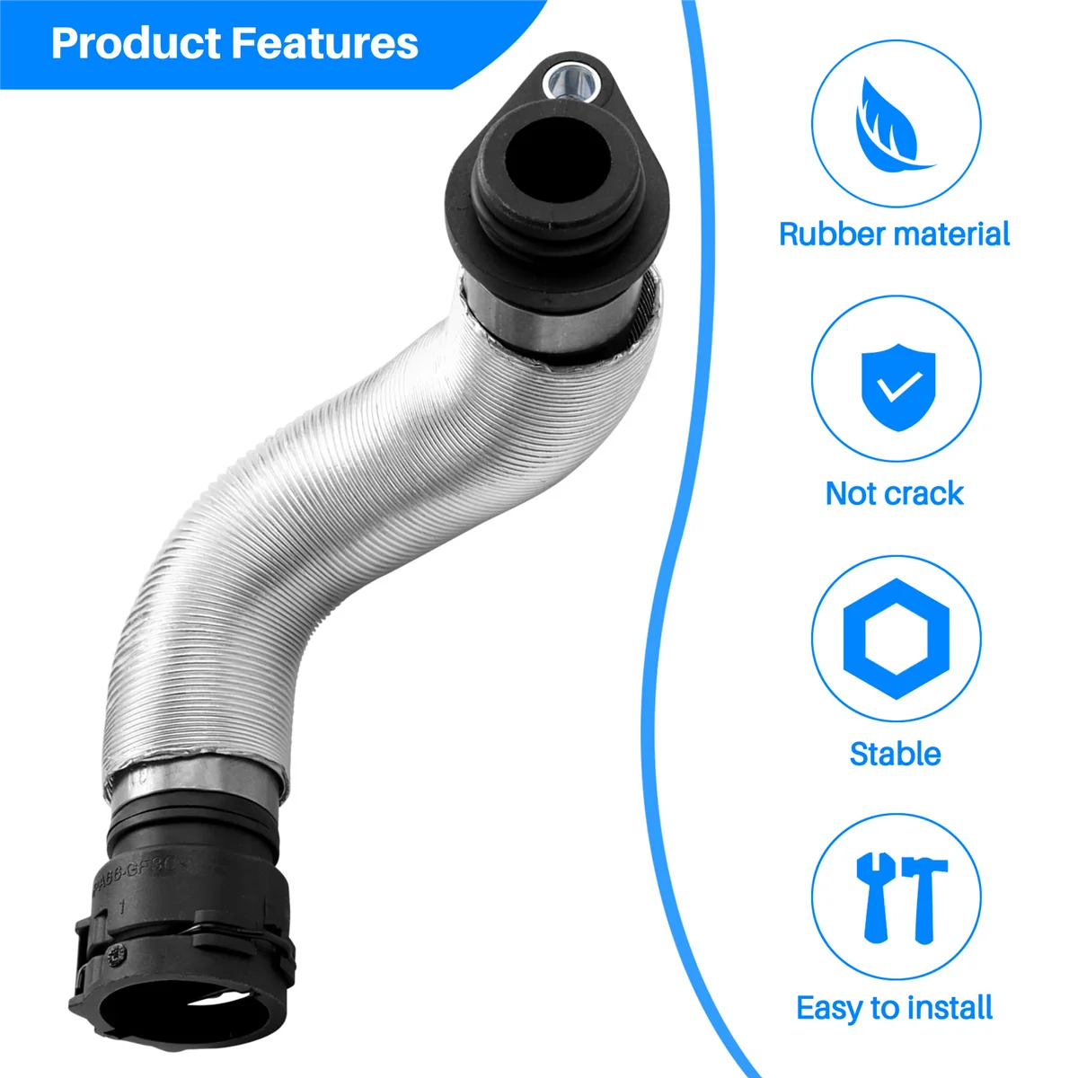 11537572159 Radiator Coolant Hose Water Pipe for BMW X1 Z4 E88 E87 E82