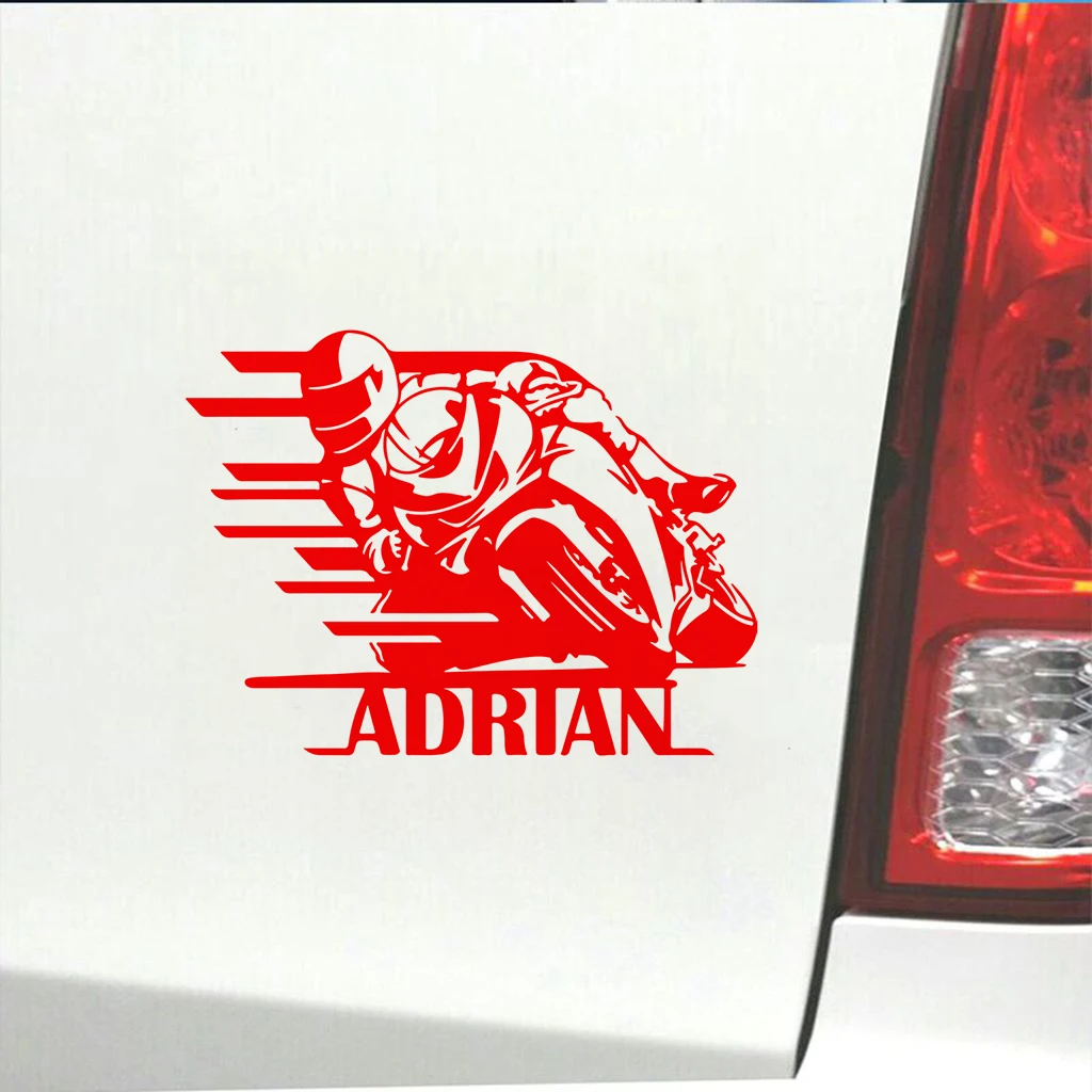 دراجة نارية ملصقات السيارات شخصية دراجة نارية الفينيل عاكس الديكور الشارات 14*18.8 سنتيمتر #6