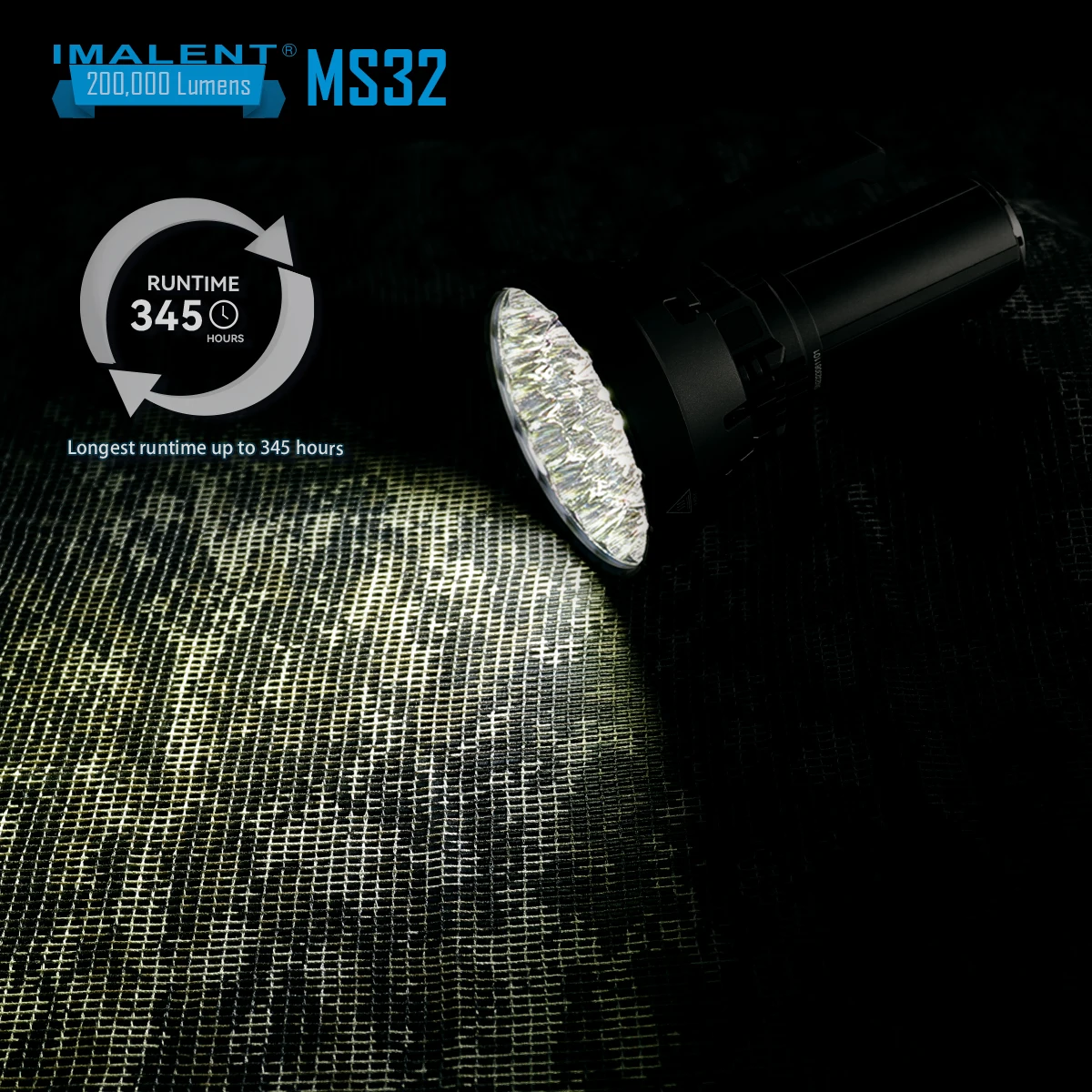 IMALENT MS32 Brightest Flashlight 200,000 Lumens, Cree XHP70.2 LEDs Tactical Flashlights High Lumens with 8 Modes Recharg