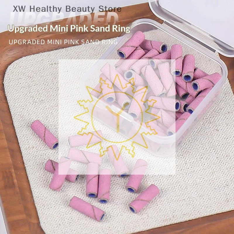 Mini fasce per anelli di levigatura per unghie per macchine per manicure elettriche Punte per trapano per unghie 80/120/180/240 Strumento per lime per punte per trapano per unghie