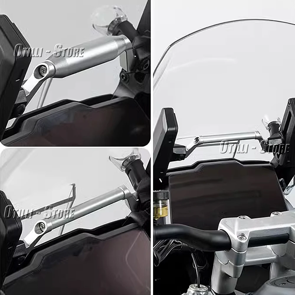 For Tiger 1200 Tiger1200 TIGER 1200 TIGER1200 GT PRO 2023- New GPS Navigation Plate Bracket Windshield Stand Mobile Phone Holder