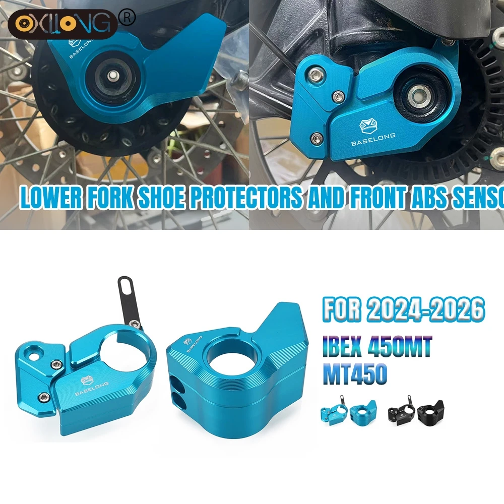 

450MT Left Right Lower Fork Shoe Protector and Front ABS Sensor Guard Set FOR CFMOTO 450 MT IBEX450 IBEX 450 2024 2025 2026