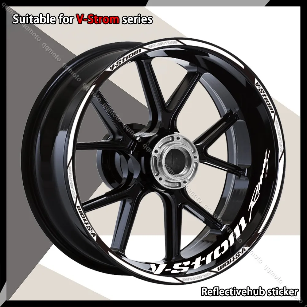 

For V-Strom DL 650 SX 250 dl1000 1050 XT 19 "17"Reflective Wheel Sticker Rim Decal Hub Stripe Tape Accessory Suitable
