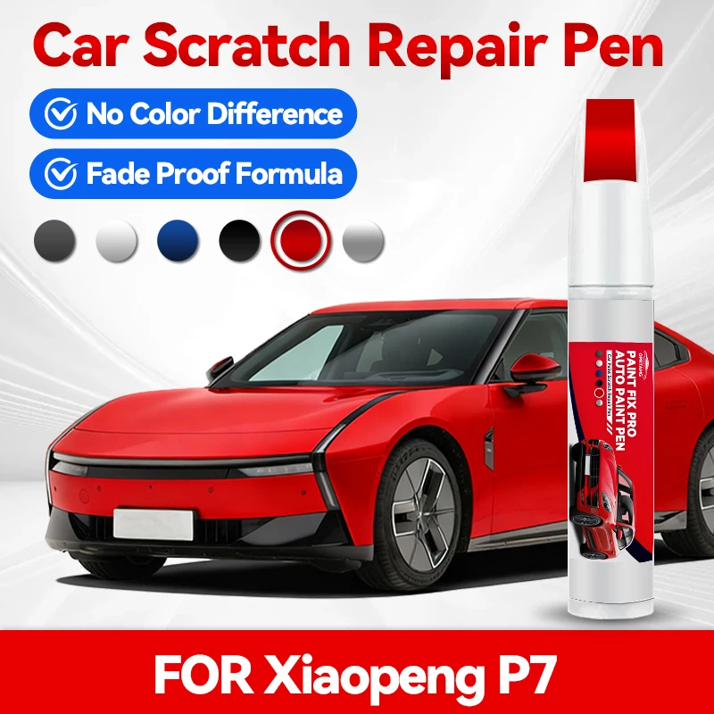 

Ручка-корректор для ремонта краски Xiaopeng P7, средство для удаления царапин, аксессуары для авто DIY, черный, белый, серебристый, синий, серый, красный
