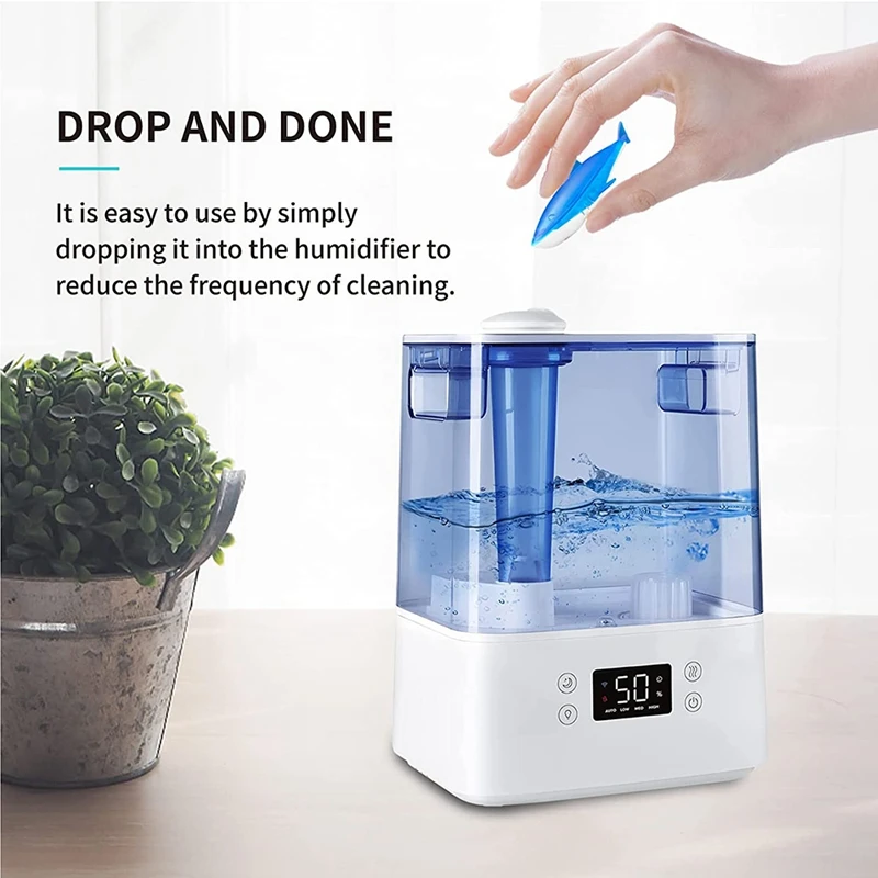 6 Pack Universal Humidifiers Cleaner Fish,Keep Humidifier's Water Clean,For Protec Kaz PC1F,Cool Mist Fish Odor Remover