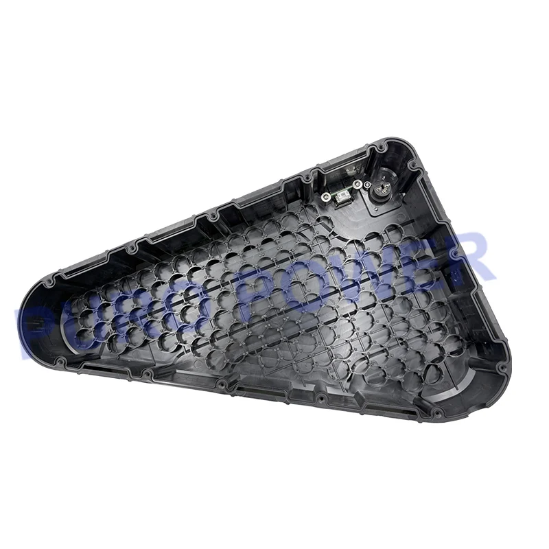 三角形ボックス 126個 18650セル 36V 48V 52V 60V 72V 10S 13S 14S 16S 17S 20S スチールストリップ 35A BMS DIY電動自転車バッテリーパック用
