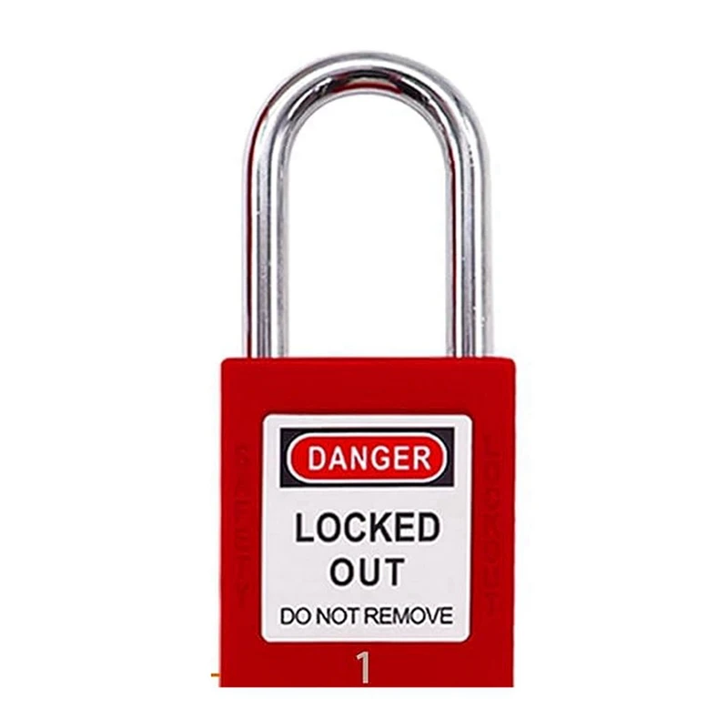 2Set Lockout Tagout Kit, Nylon Ties, Safety Padlocks With Number,Group Lockout Hasps, Universal Kit With Red Pocket Bag