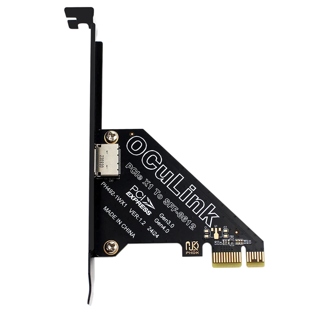 1 шт. адаптер PCIe к SFF 8611 и 8612 PCI Express PCI-E X4/X1 SSD-конвертер карты PCle4.0 PCIE X4/X1 к Oculink SFF-8612 адаптер