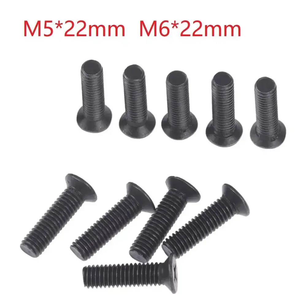 

M5/M6 22mm Left Hand Threaded Fixing Screw For UNF Drill Chuck Shank Adapter High Strength Metal Material 10 Pieces