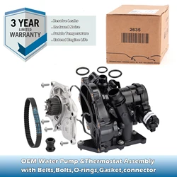 OEM EA888 Mk3 Water Pump Thermostat Assembly 06L121111H,06L121111G,6L121011B For VW GOLF,Passat,Tiguan,AUDI A3/A4/A5/A6/Q5