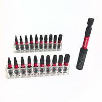 1 Inches T7-T40 Torx Screwdriver Bit Set,Impact Tough Magnetic S2 Alloy Steel Star Bit with Sase