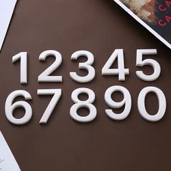 7cm house number digital sign hotel room number plating 3D resin house white black number digital signage door paste plate