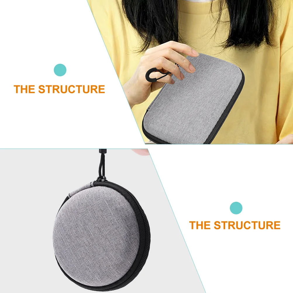 2 قطعة منظم الكابلات المحمولة إيفا حافظة قوية للميكروفون سماعة بطاقة الذاكرة شحن الحبل السفر الأساسية