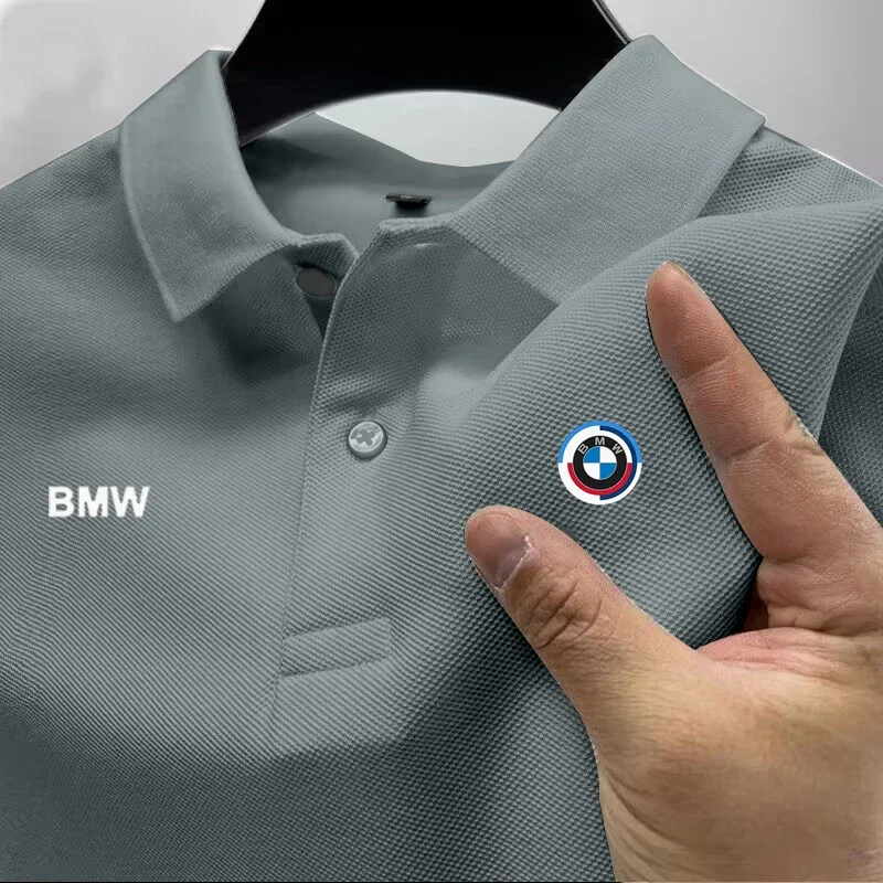 

BMW Polo Shirt 2025 BMW Work Polo Shirt Casual Fashion Short Sleeve Polo Shirt Summer Comfortable Top for Business And Leisure