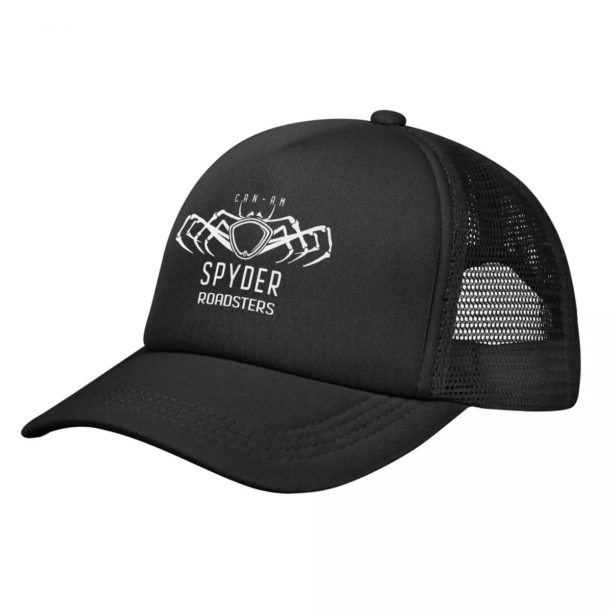 Unisex Can I Am Spyder Roadsters Trucker Hats Fitted Mesh Baseball Caps Snapback Caps Skeleton Key White Adjustable Cap Summer