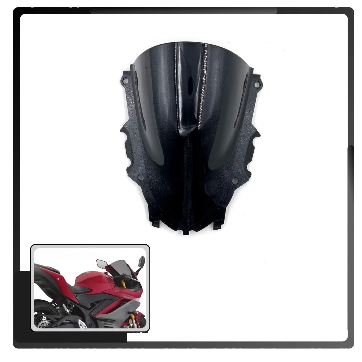 Suitable for Yamaha YZF R3 R25 racing front windshield wind deflector fairing for modification - models 19-23