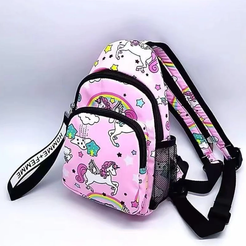 Unicorn Children Large Capacity Student Teenagers Backpacks for Travel New Cartoon Girls Boys Chest Bags for Baby Anti-lost Hot