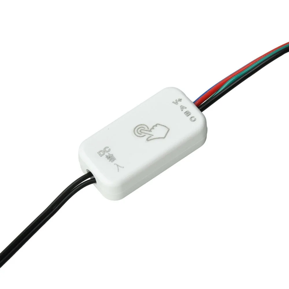 DC5-24V RGB Touch Sensor Controller 3A Max Load LED Strip Full Color Dimmer Touch Switch 7 Colors Cycle Brightness Adjustable