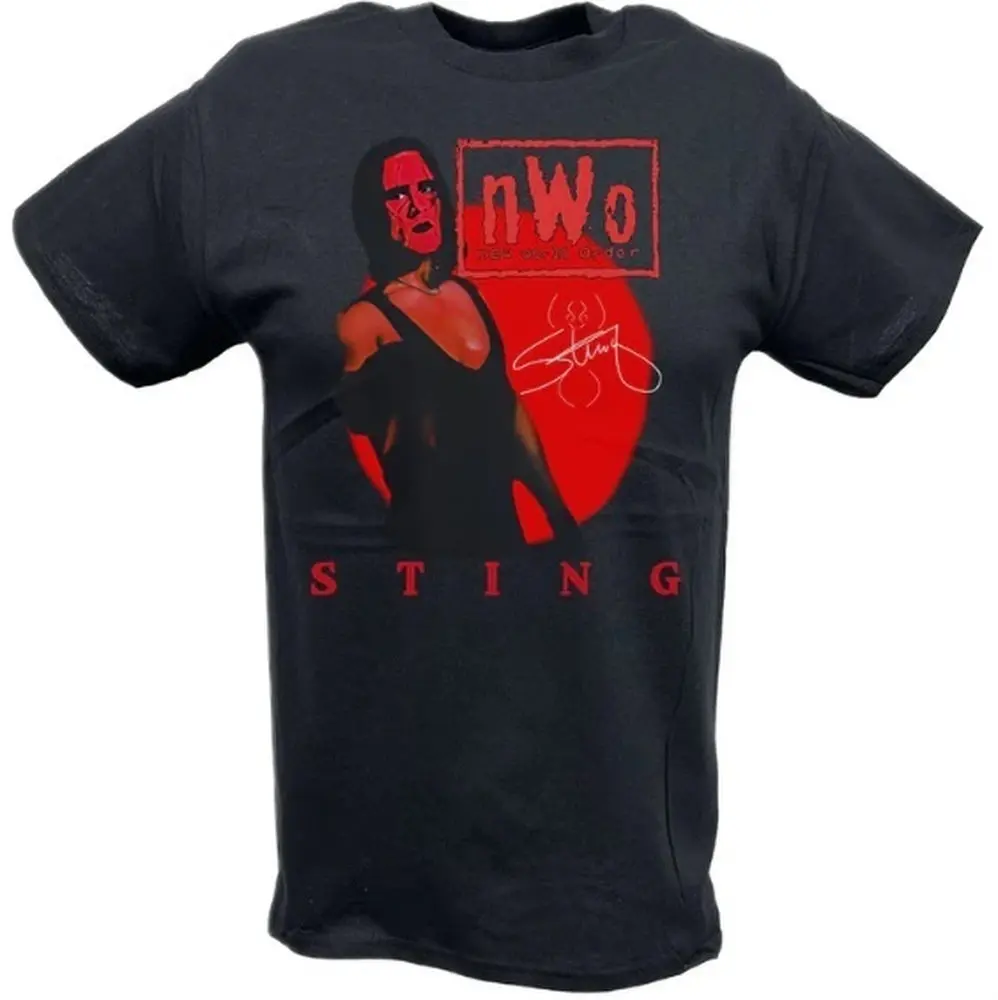 

2025 HOT SALE T SHIRTS Sting Red nWo Painted Face T-Shirt 00009972#A Wrestling Sports TEE Famous Wrestler FANS man clothes Stre