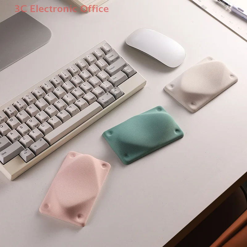 Alfombrilla de ratón ergonómica para reposamanos con soporte antideslizante para muñeca para oficina, juegos, computadora portátil, reposabrazos para PC