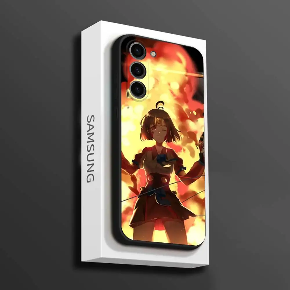 Custodia per telefono K-Kabaneri Iron Fortress per Samsung Galaxy A 73,72,51,53,52,71,22,5G,Nota,J7,8,9 Cover morbida nera