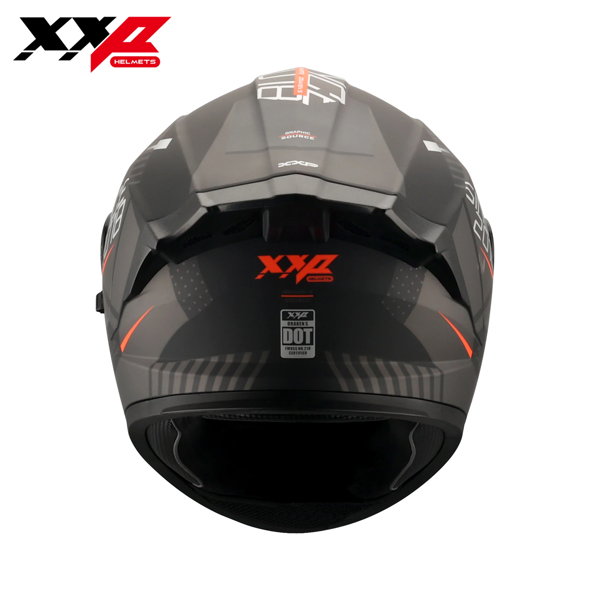 Helmets for Motorcycle Full Face Double Visors Racing Helmet Matt Dark Black Motocross S-Xxl Air Flow Big Spoiler Xxp Draken S