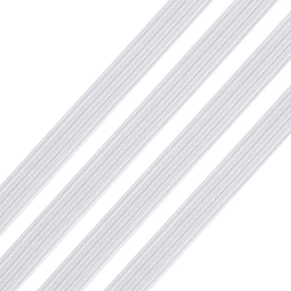 

1 Roll Narrow Edge Polyester Flat Elastic Sewing Band Clothing Accessories Trousers Waist Cuffs Stretch Band Roll White 70 Yard