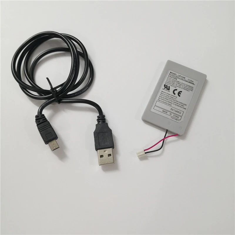 1800mAh LIP1359 Rechargeable Battery Pack+USB Cable for Sony Playstation 3 PS3 Dualshock 3 Wireless Controller CECHZC2E CECHZC2U
