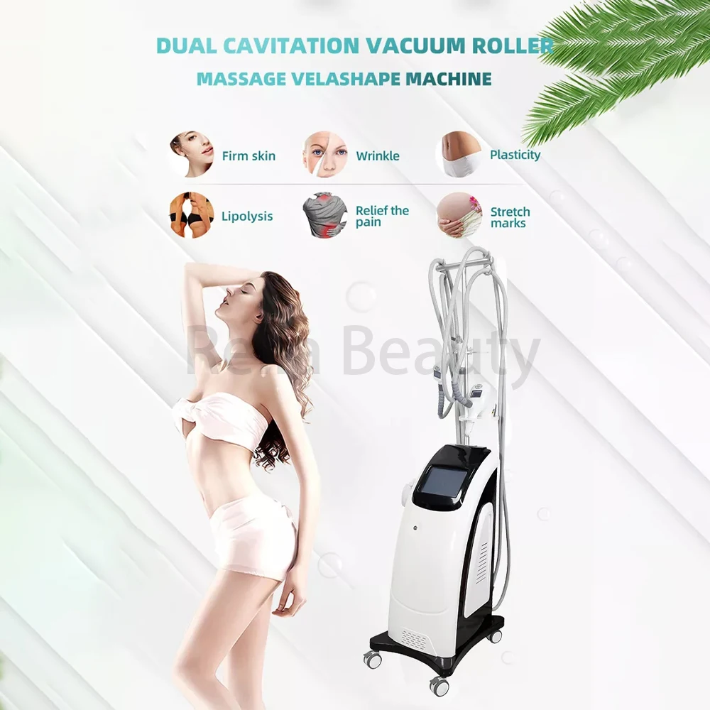 Vela Body Shape Cavitation Vacuum Roller Weight Loss Shaping Fat Burning Slimming Wrinkle Removal Machine Vela Shape Mahine