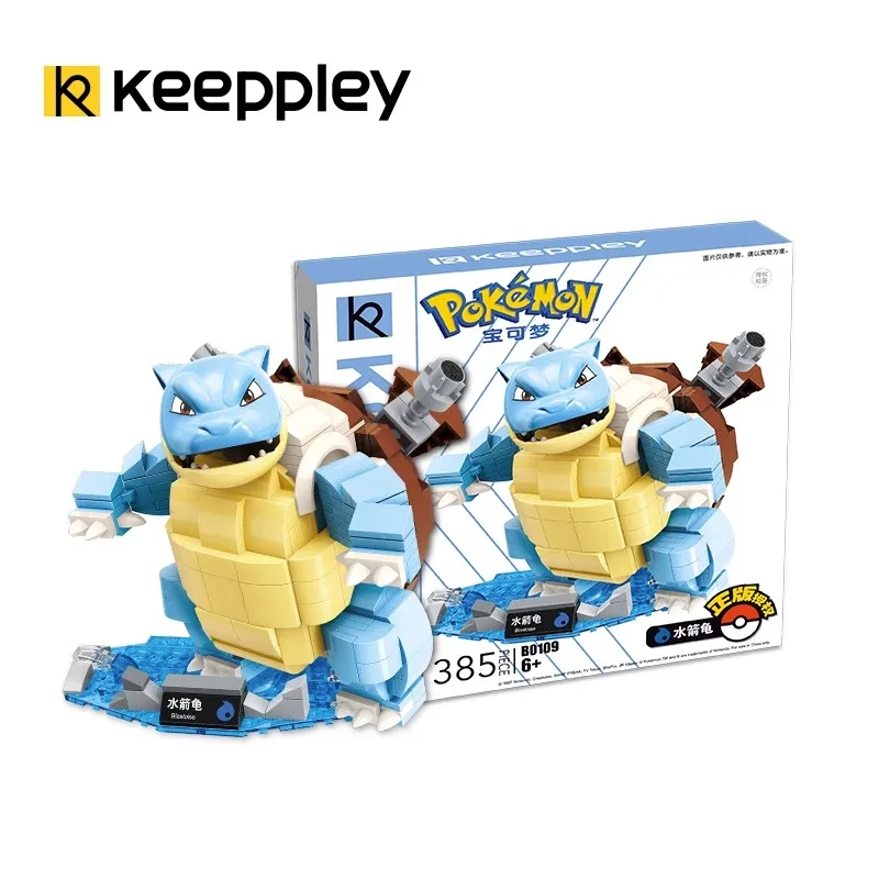 keeppley Pokemon building blocks puzzle assembly toys Kawaii birthday gift Charizard Gyarados Mewtwo Venusaur model