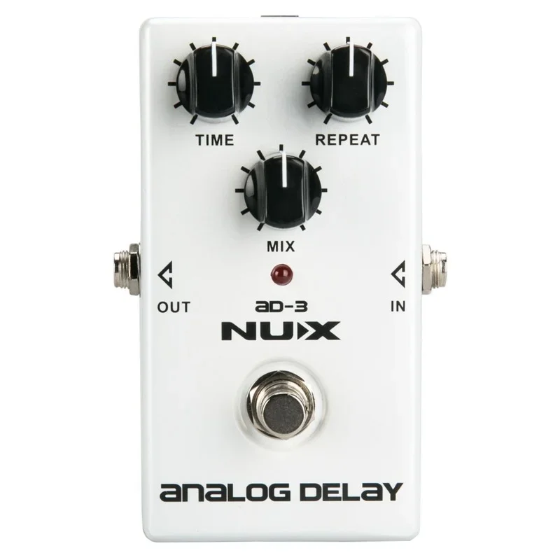 NUX AD-3 Guitar Effects Pedal Analog Delay Effect Low Noise BBD Delay Circuit 20-300ms Delay Time Warm and Smooth True Bypass