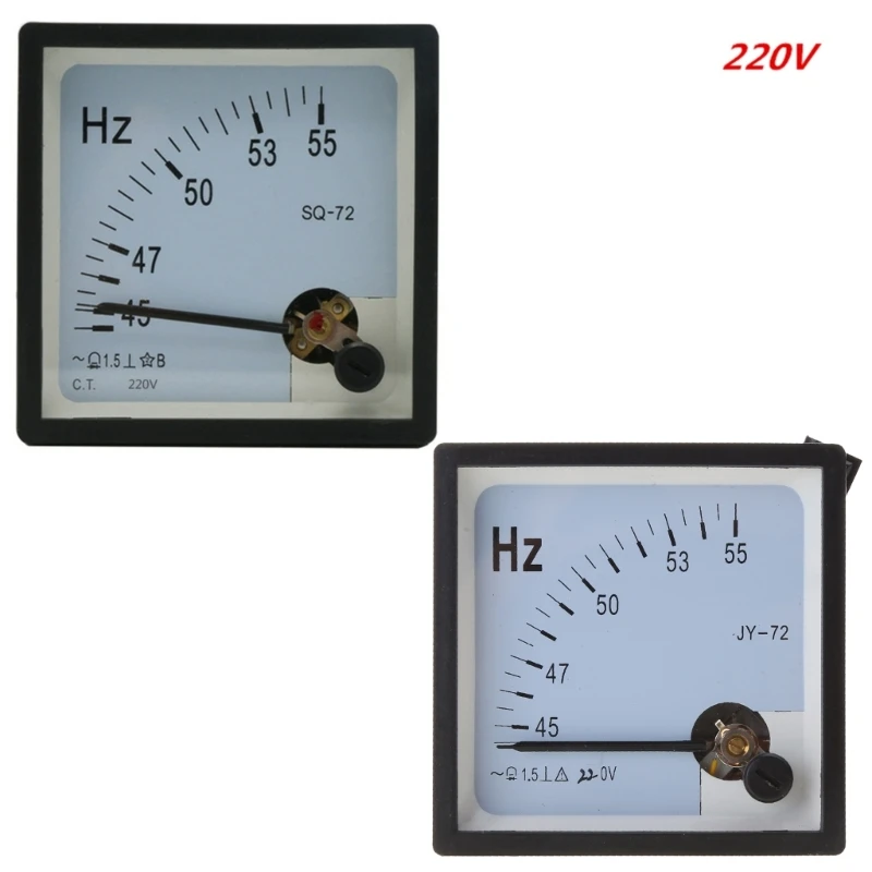 100V 220V 380V Analog Panel Frequency Tester Meter Gauge for Hertz