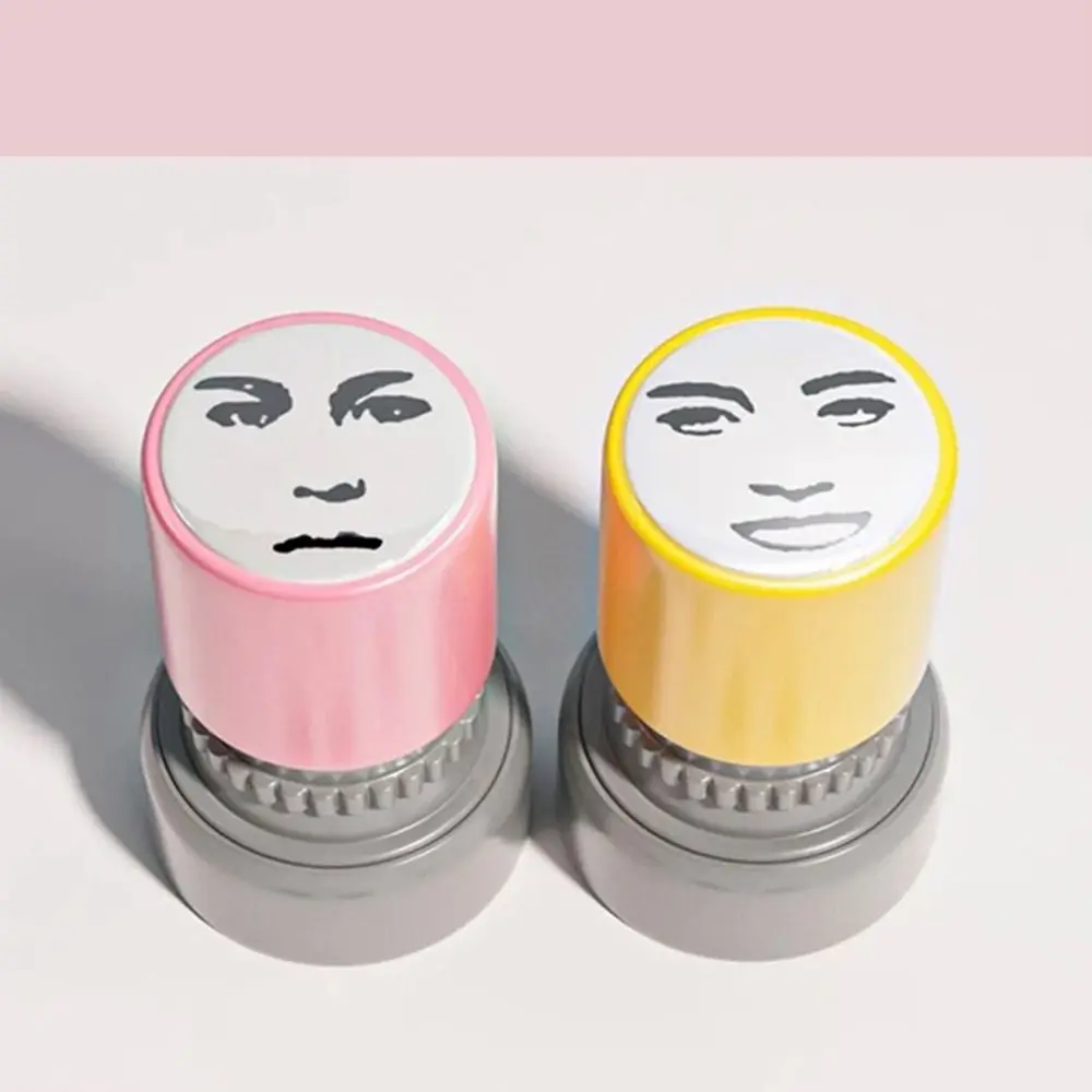 Creative Novetly Face Memes Seal Stamp Prank Trick Self-Inking Funny Seal Stamp Engraved DIY Printing Toys Decorative