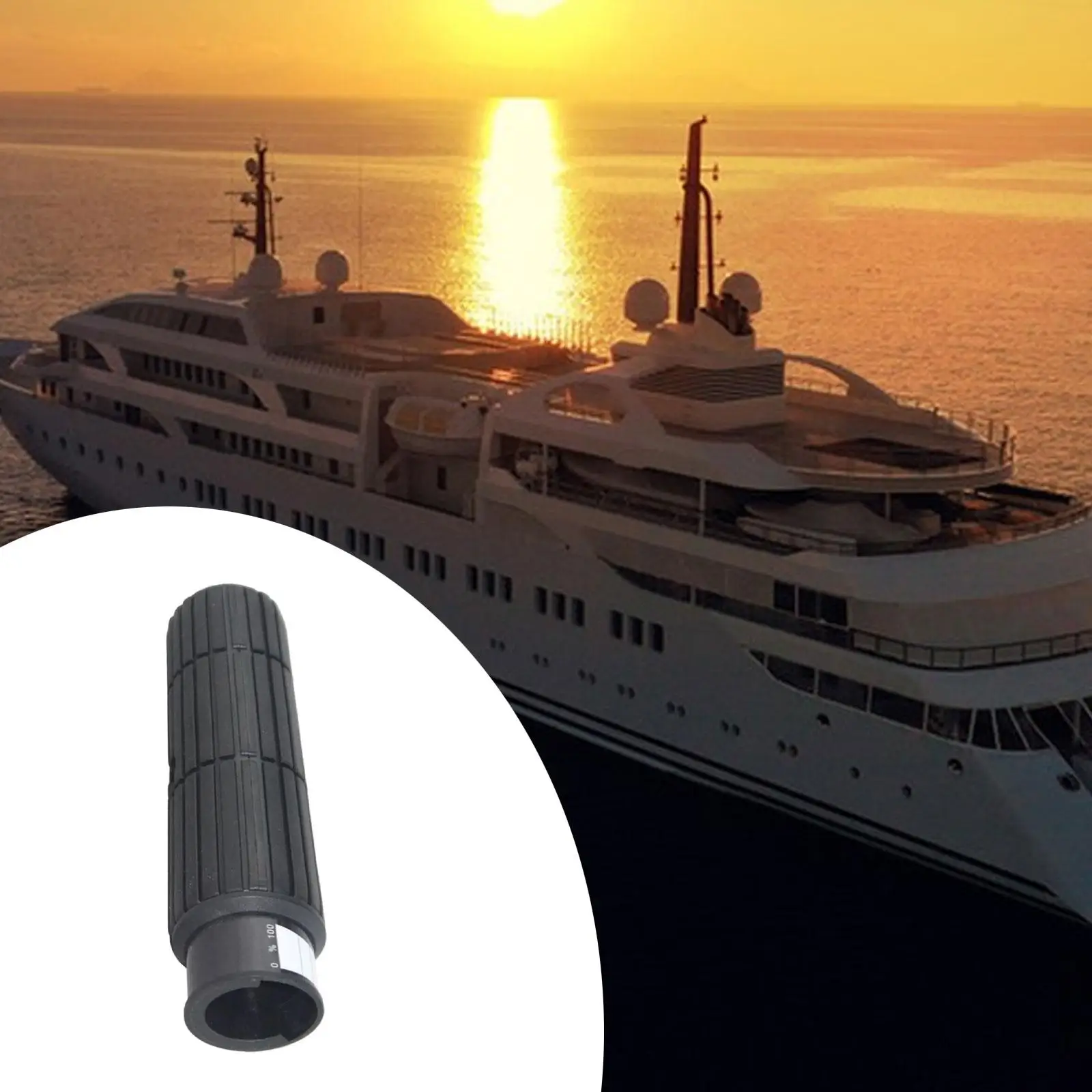 

6F6 42177 A0 Professional Replacement Attachment Engine Steering Handle Grip Black Accessories for Yamaha 15 to 75 Horsepower