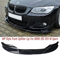 For BMW E92 E93 M-Tech MP Style Front Bumper Splitter Lip FogLamp Grille Bodykits 320d 325d 330i 330d 335i M Sport 2006-2013