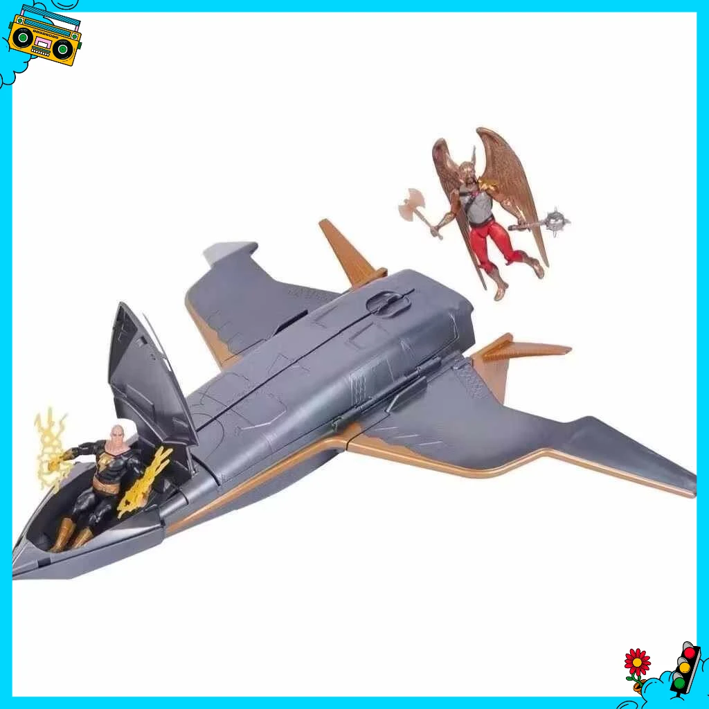Hawk Cruiser Patrol Black Adam and Hawkman 3.75-inch Figure & 16-inch Cruiser Patrol Character Model Toy Gift Collection
