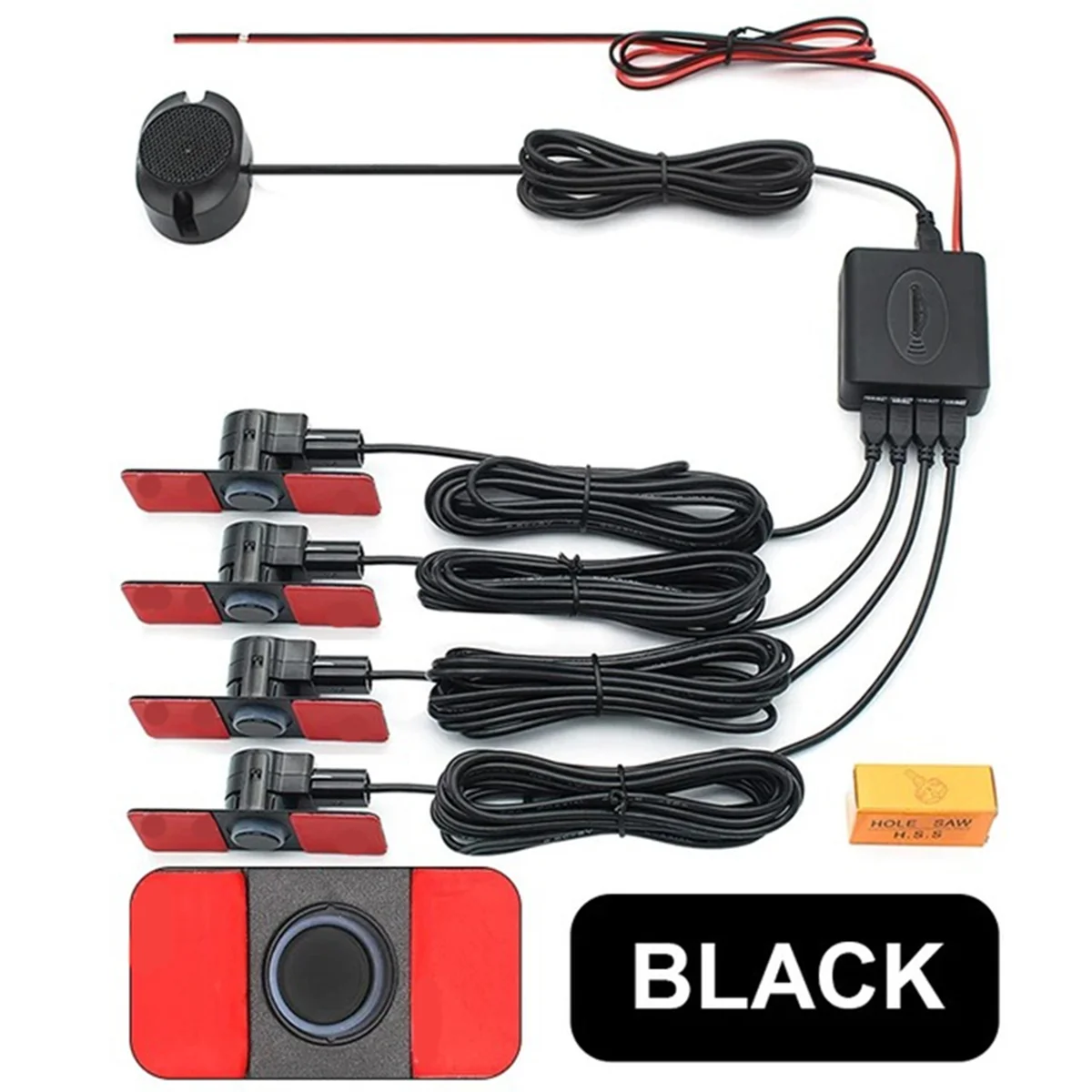 

Highly Recommended.4 Sensors Buzzer 16.5mm Car Parking Sensor Kit