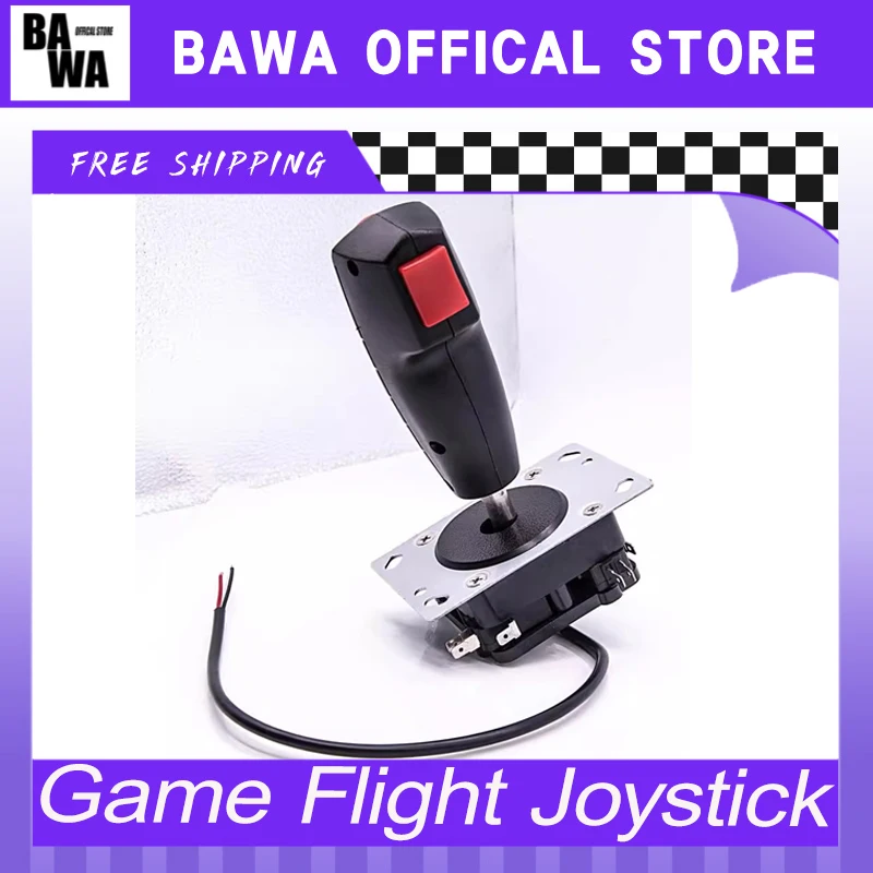 

Joystick Flight With Vibration Trigger Joystick Red Top Button 8 Way Direction Control Wshaft Arcade