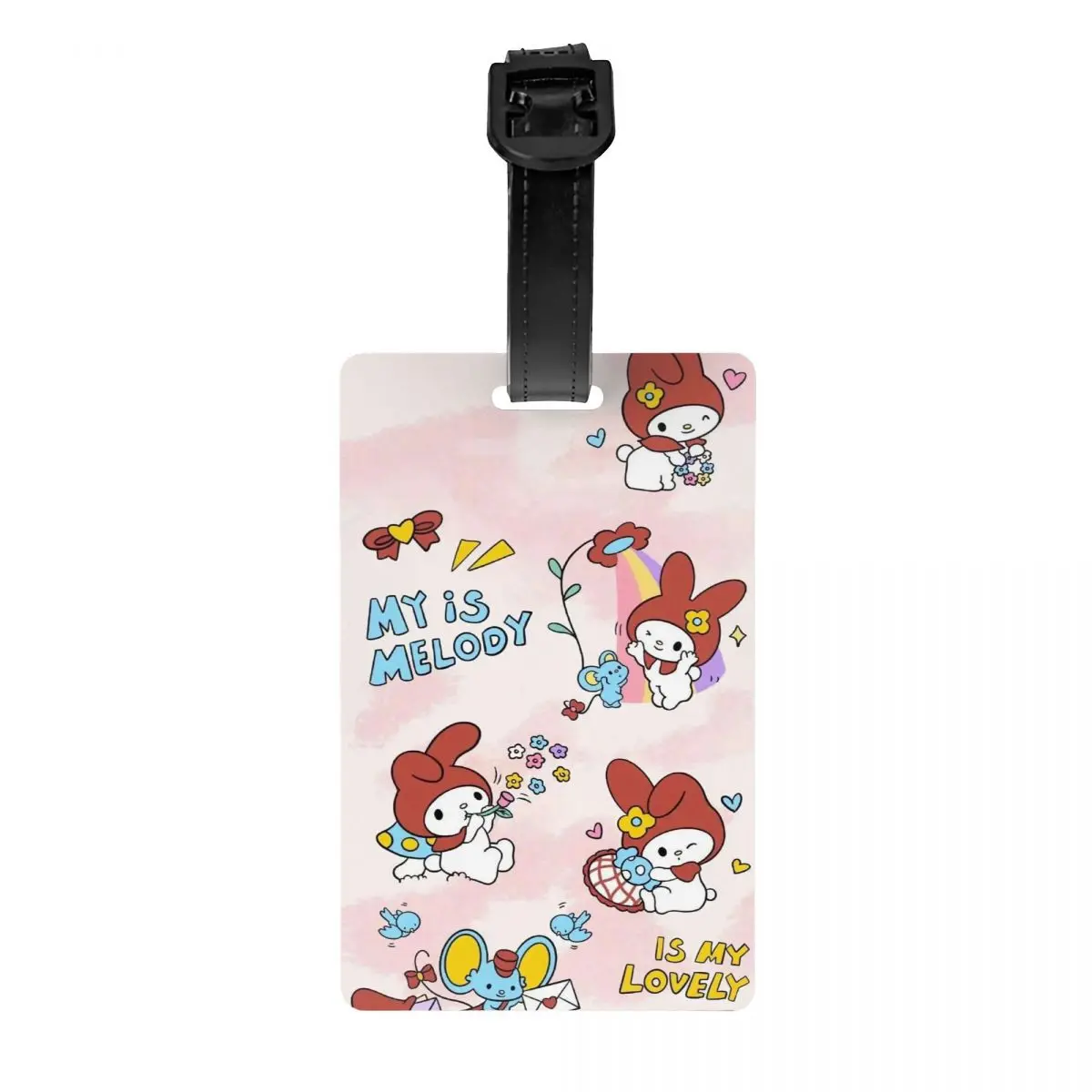 Custom Cartoons Melody Luggage Tag Travel Bag Suitcase Privacy Cover ID Label