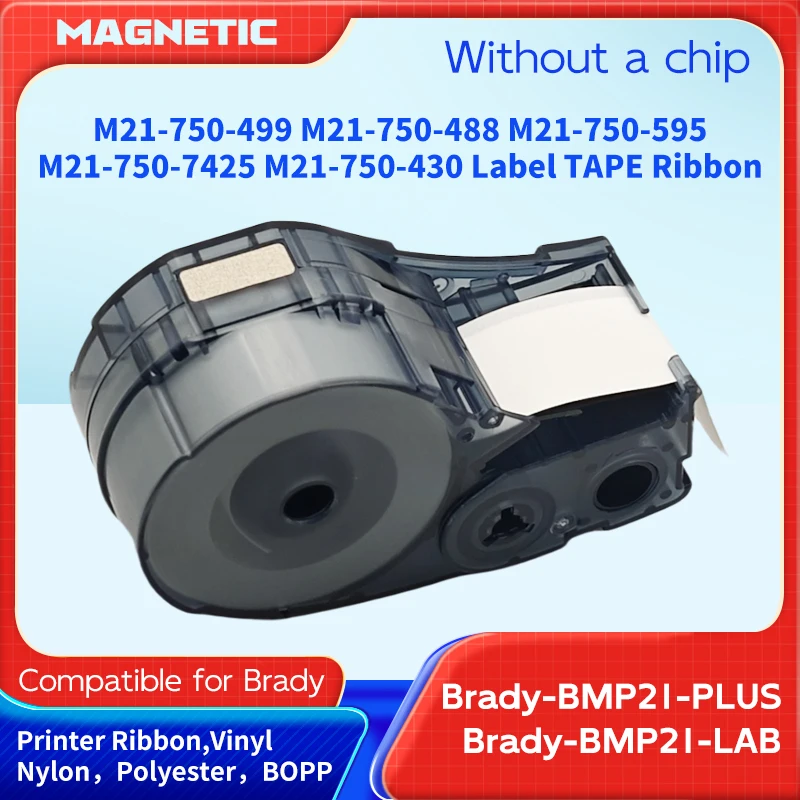 

Label sticker Vinyl Nylon Polyester Compatible M21-750-595 M21-750-488 M21-750-499 M21-750-430 M21-500-7425 for BMP21-PLUS LAB