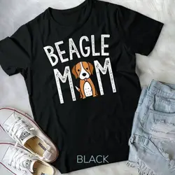 Beagle koszulka dla mamy Beagle prezenty dla zakochanych zabawna Dog Mom T-shirt Unisex z koszulką dla zwierząt