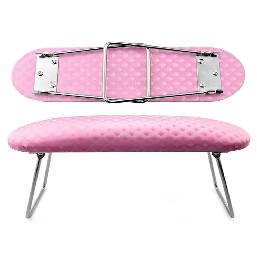 

Armrest Holder Non-slip Manicure Hand Pillow Pink/White Soft Wrist Support Pad PU Foldable Arm Rest Cushion Nail Art