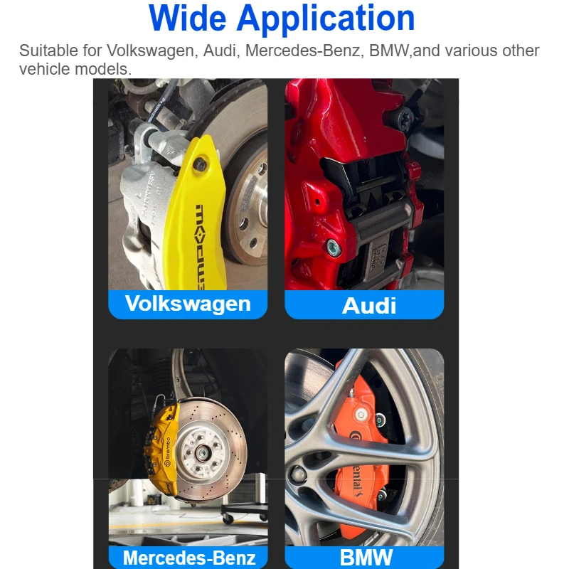 16PCS Universal Master Brake Caliper Socket Set 1/2" Square Compatible with Most Cars, 5pt 7pt 10pt M14 M18 & Hex Sockets