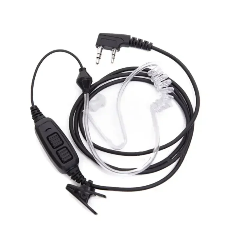 Auricular de conducto de aire PTT Dual con micrófono para Baofeng Radio bidireccional UV-82 UV 82 UV82L UV-89 TK3207 TK3118Accesorios