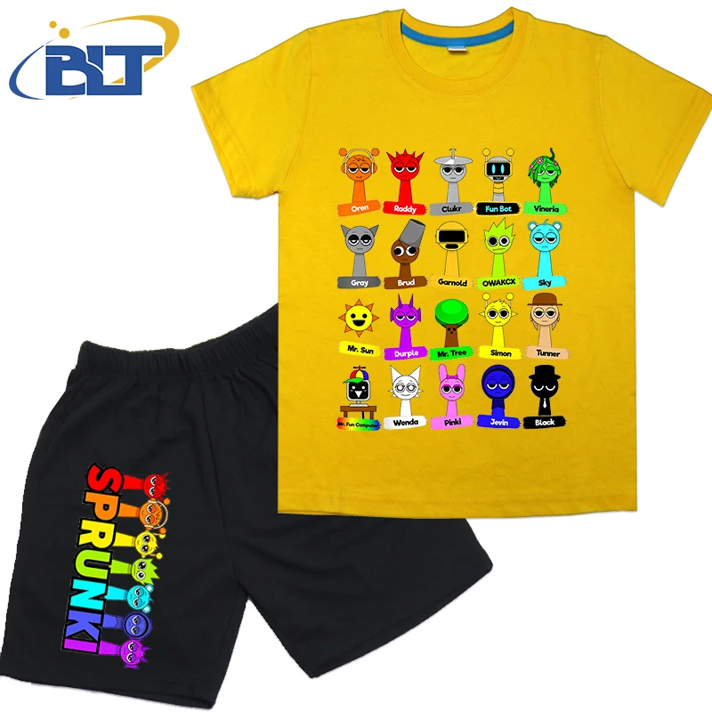 Рисунок 4 - Детская футболка с принтом All Sprunki с их именами