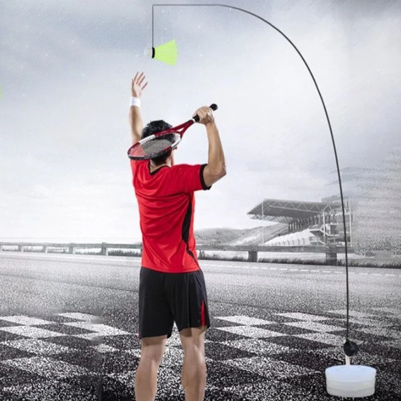 

Scalable Rebound Badminton Trainer Children Single Badminton Trainer Adults Practice Badmintons Parts Outdoors Training Aids