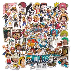 10/30/50/100pcs Anime One Piece Luffy Stickers for Skateboard Laptop Guitar Notebook Suitcase Waterproof Sticker Decal Kid Toy