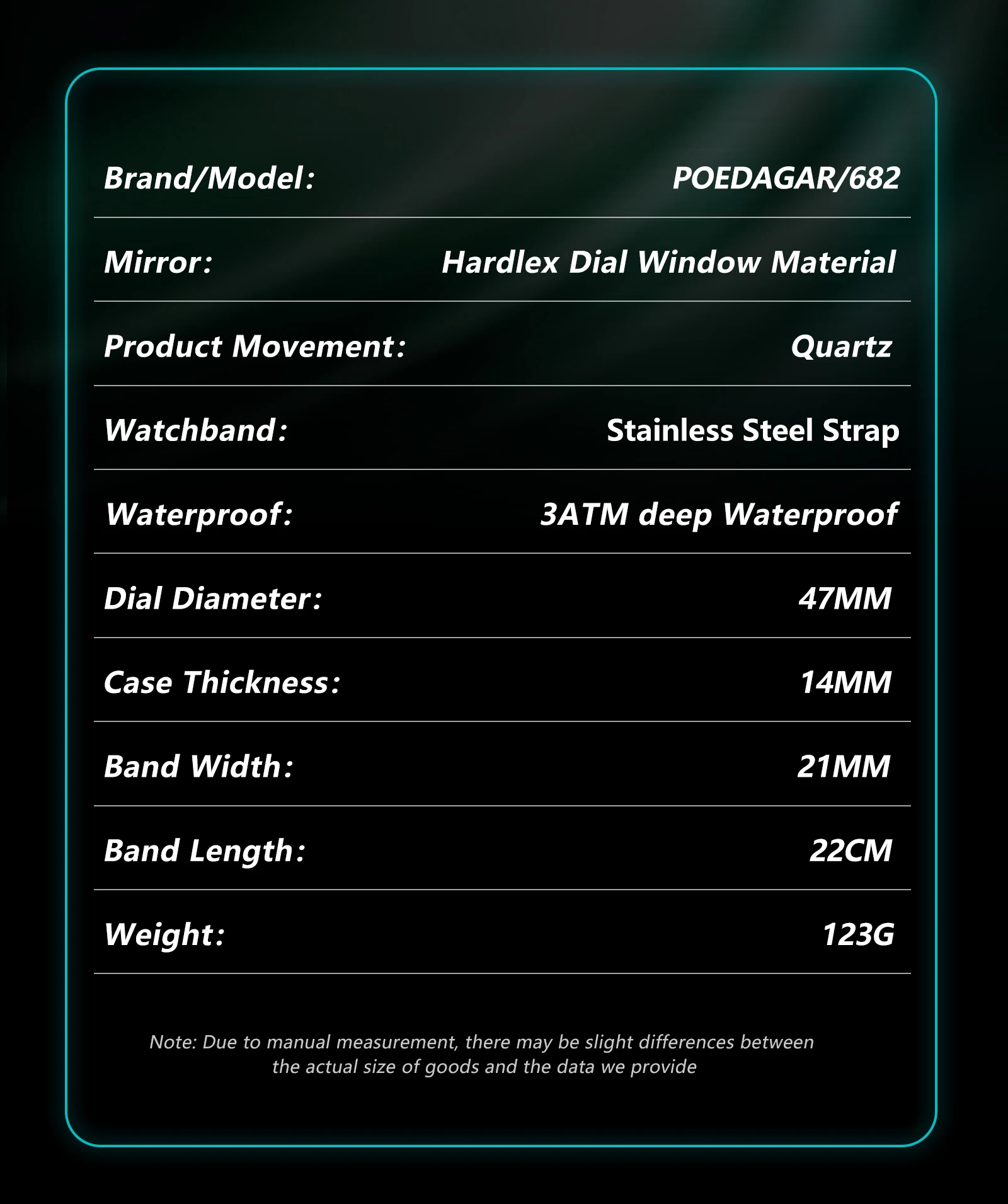 POEDAGAR Luxus Business Männer Uhr Datum Woche Wasserdicht Leucht Mann Armbanduhr Sport Edelstahl Quarz herren Uhren Reloj – Detail 9