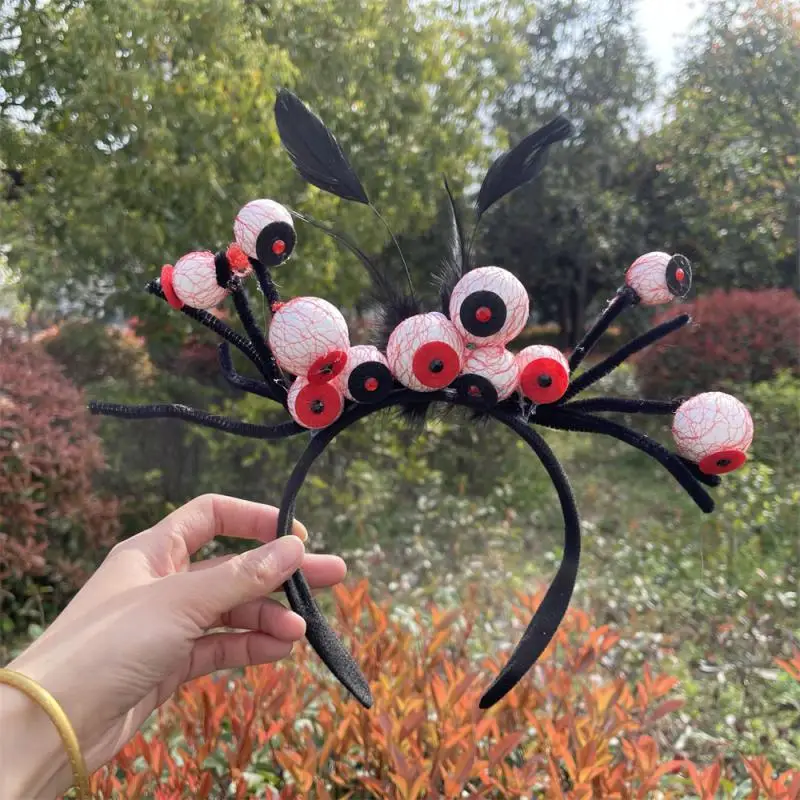 Halloween Headband Funny Costume Bat Pumpkin Spider Devil Hair Clip Ghost Festival Hair Accessory Happy Halloween Party Decor